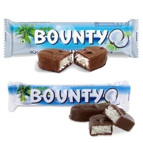 

Cokelat bounty 57 gram chocolate susu karamel kelapa asli saudi arabia Coklat Hitam Food Snack Makanan Cemilan Merah 1 pcs nUg