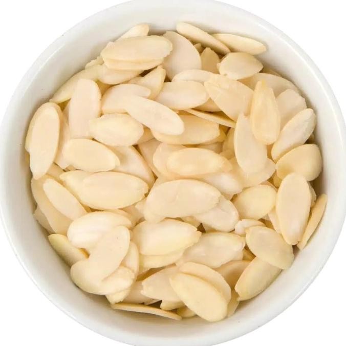

Raw Kacang Almond Slice Kenari Mentah Iris Premium Good Quality 100 gr nUg