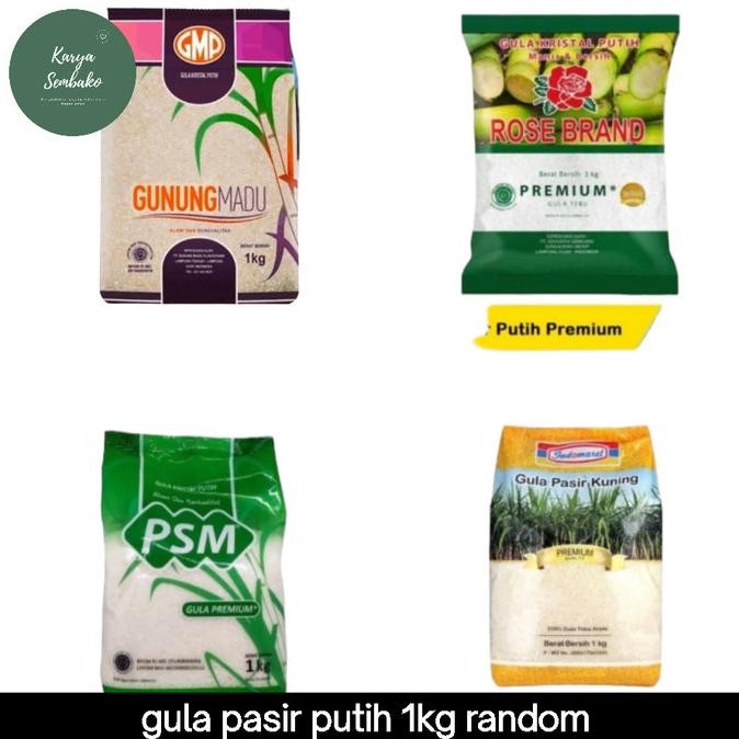 

gula putih 1 kg PSM GMP ROSEBRAND dll nUg