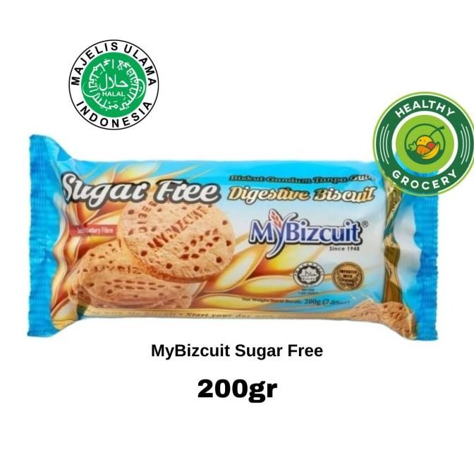 

MyBizcuit SUGAR FREE Digestive Biscuit 200gr / Biskuit Gandum Tanpa Gula ( BLUE ) nUg