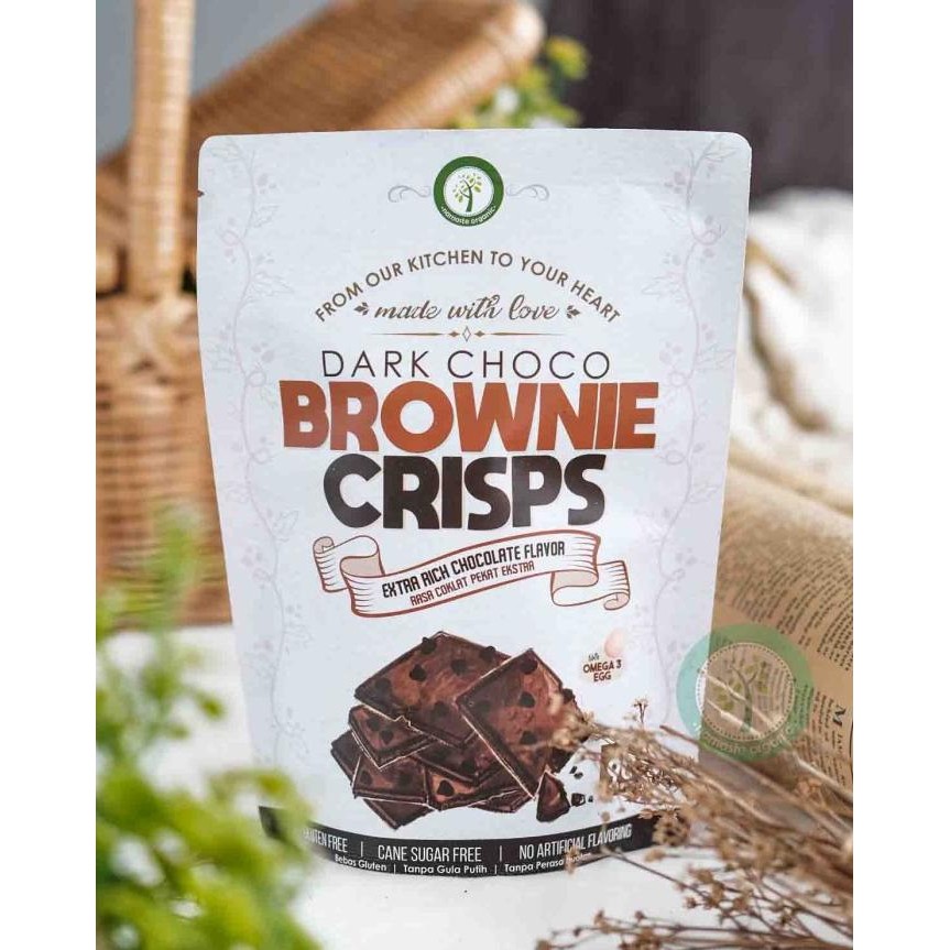 

DARK CHOCO BROWNIE CRISPS - WITH EXTRA CHOCO CHIPS 90GR nUg