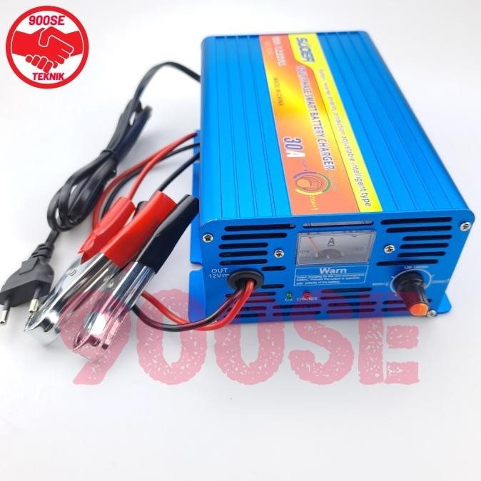 SMART FAST CHARGER ACCU CAS AKI OTOMATIS 12V 10A 20A 30A 10 20 30 AMPER 2904T