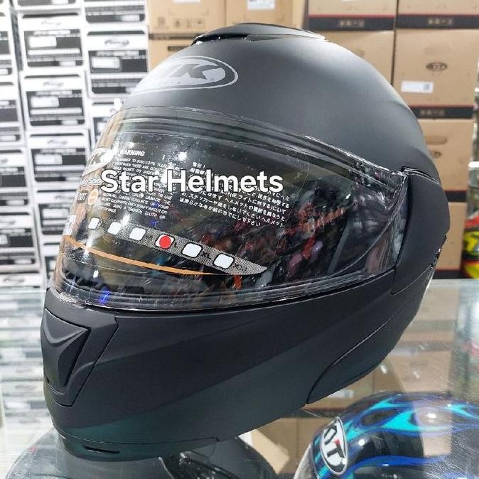 HELM MODULAR INK TOP GEAR 5.0 PLAIN BLACK MATT 2904T