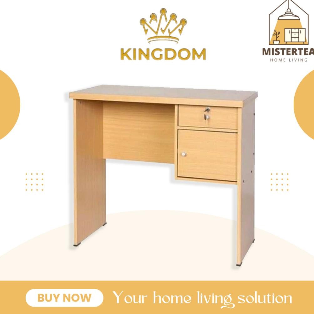 

[READY STOCK] KINGDOM PANEL MEJA KANTOR / MEJA KAYU / MEJA KIOS / MEJA BELAJAR / MEJA KASIR 1/4 BIRO