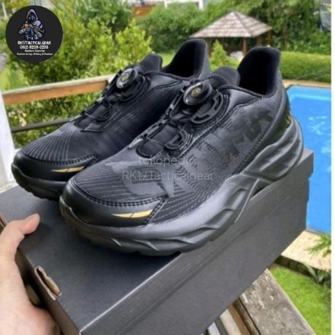 Sepatu Running Original Exduma Taliputar Hitam TNI POLRI PASPAMRES