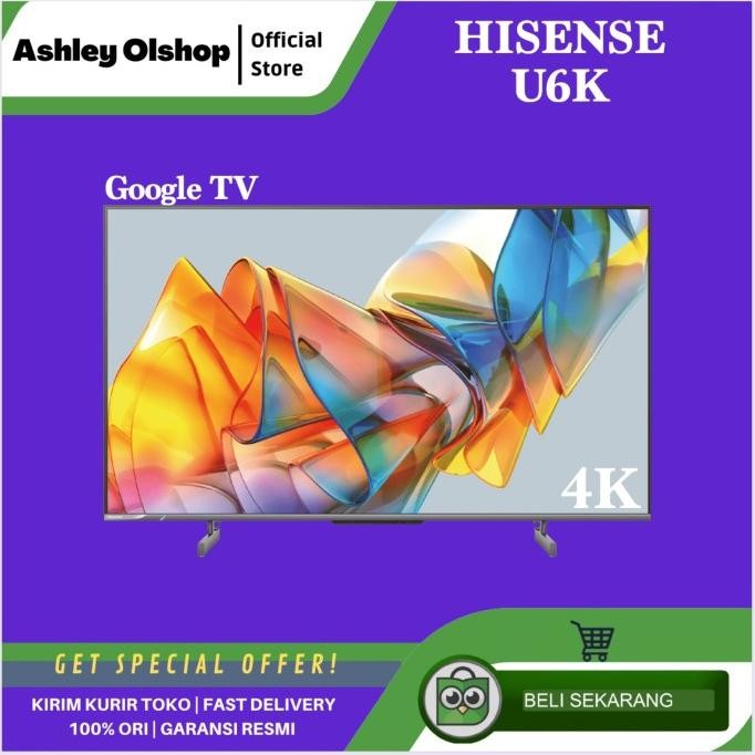 Google TV 55 Inch Hisense 55U6K ULED TV Quantum Dot 55 Hisense U6K 55