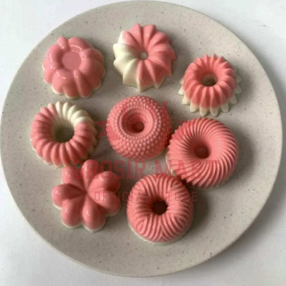 gfd-6 VD08 GM Isi 12pcs Cetakan Puding Mini Agar Agar Loyang Puding Cetakan Jelly Kue Mini Viral Loy