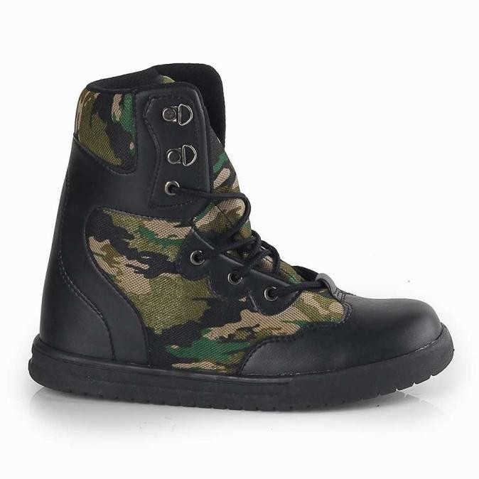 Sepatu Boots Tactical Loreng Tentara PDL Anak Laki Army TNI Original