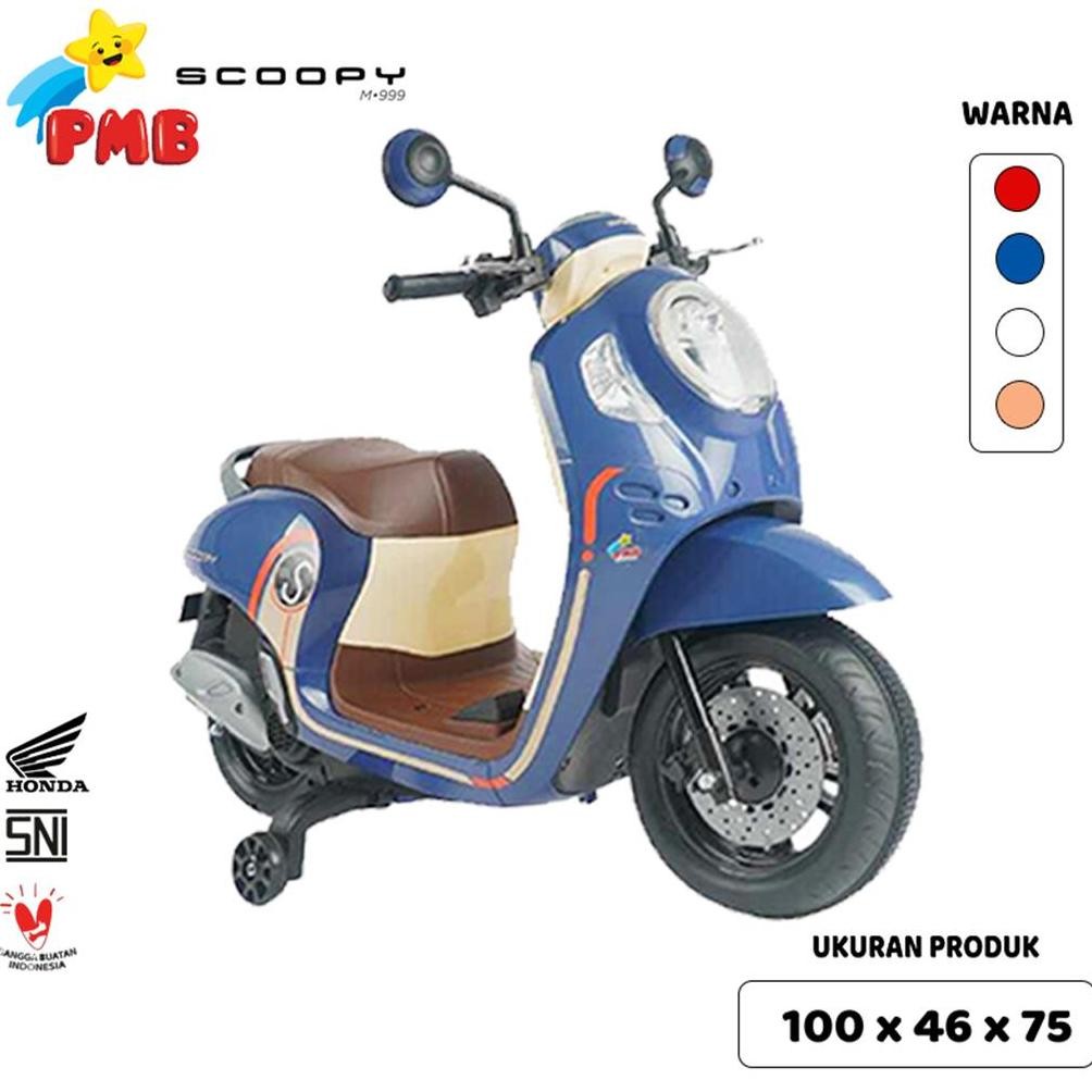 fx-45 Oz67 PMB Motor Aki Scoopy HONDA/ Mainan Motor Aki Anak SCOOPY 999 Original Original