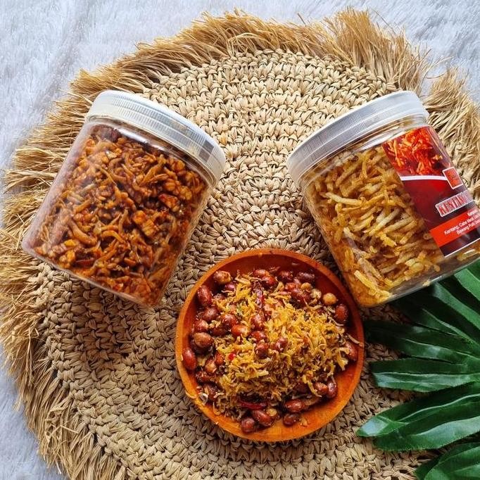 

Grosir Paket Bundling Teri Tempe Balado 300Gr Dan Kentang Original 200Gr Food Snack Pedas