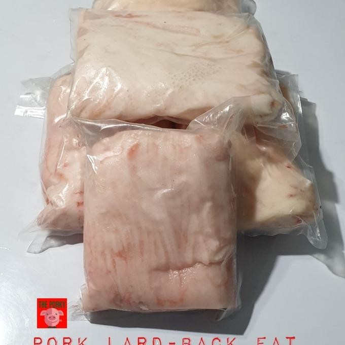 

Promo Pork Lard - Back Fat Lemak @1Kg