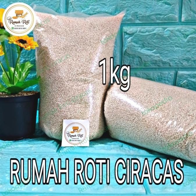 

Promo Wijen Putih White Sesame 1Kg Biji Putih Seed 1 Roti Kue Repack 1000Gr