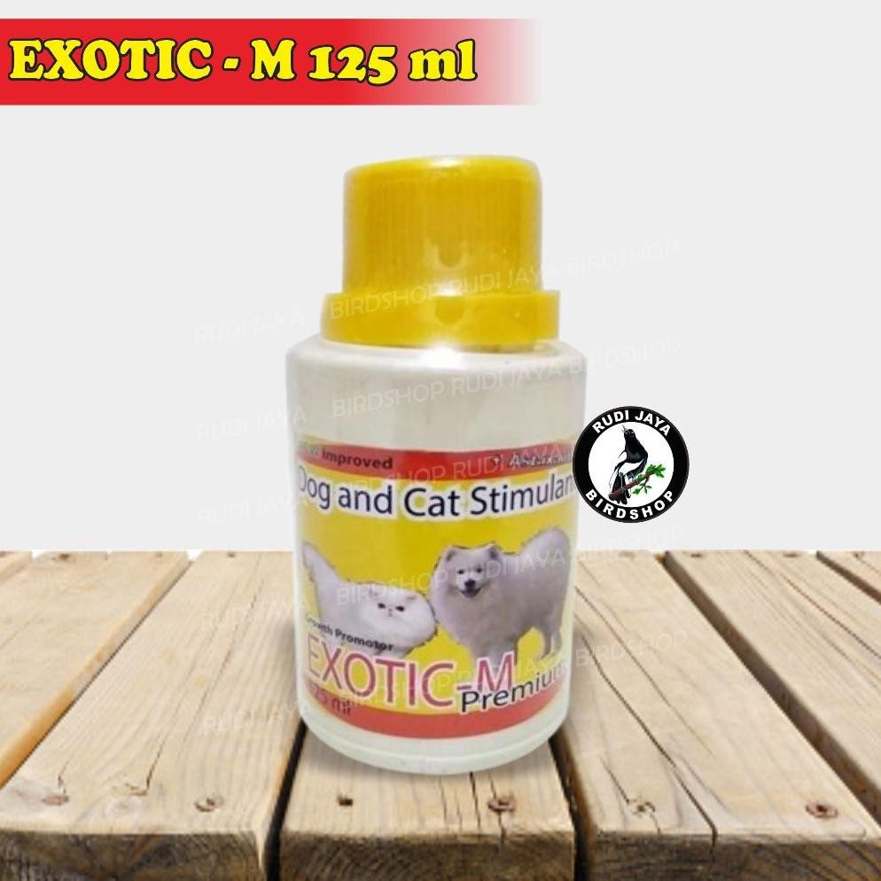 TR24 fth- EXOTIC-M EXOTIC M 125ML VITAMIN OBAT PENAMBAH NAFSU MAKAN KUCING ANJING DIJAMIN ASLI DISTR