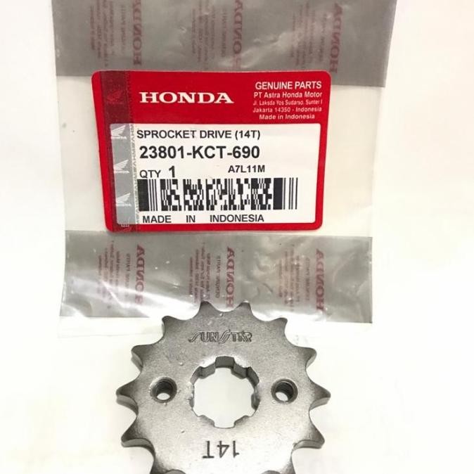 23801-KCT-690 GIR GEAR DEPAN 14T GLPRO NEOTECH MEGAPRO LAMA HIU PRIMUS