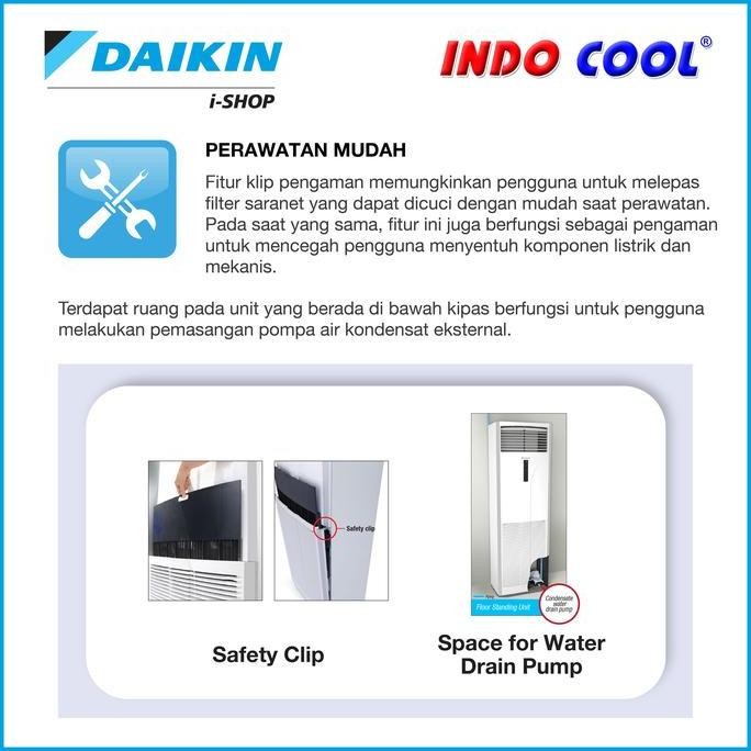 Murah Ac Daikin Floor Standing 3Pk 3 Pk (1 Phase)