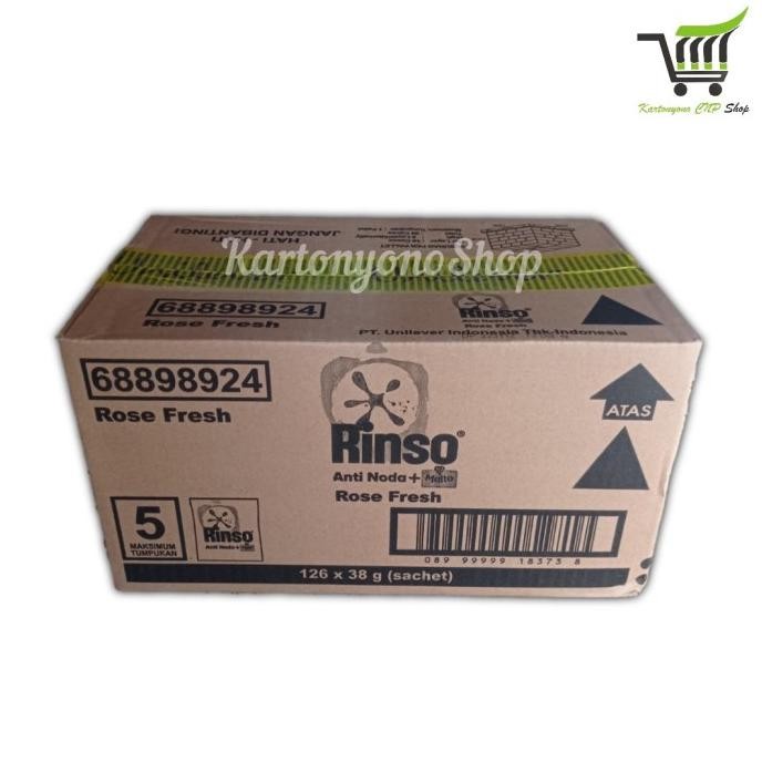 Murah Deterjen Detergent Rinso Bubuk Molto Rose Fresh Sachet 1000An Per Dus