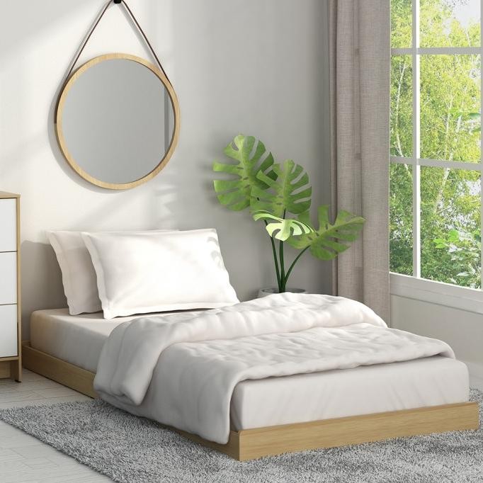 Informa Sleep 100X200X8 cm Pillo Dipan Tempat Tidur Wooden Ranjang Kasur Divan Tempat Tidur Furnitur