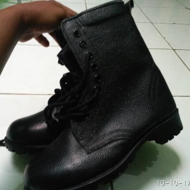 Sepatu PDL TNI kulit jeruk asli jatah