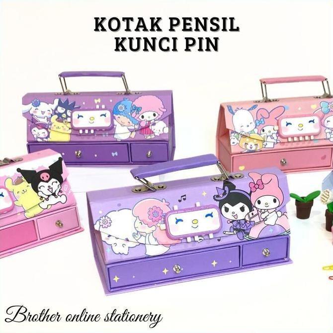 

BOS Kotak Pensil Karton+Kode Kunci/Tempat Pensil/Pencil Case e/Pin Stationery Besi/Kotak Pensil Canggih/Kotak Pensil Aesthetic liquid