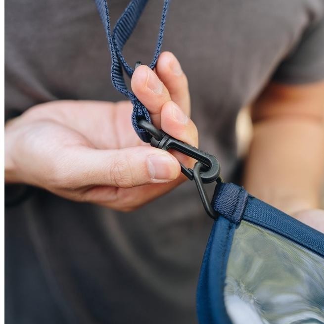 

Gh-56 Wanderlust Hanging Lanyard Wallet Gantungan Id Card Bolzaa Navy