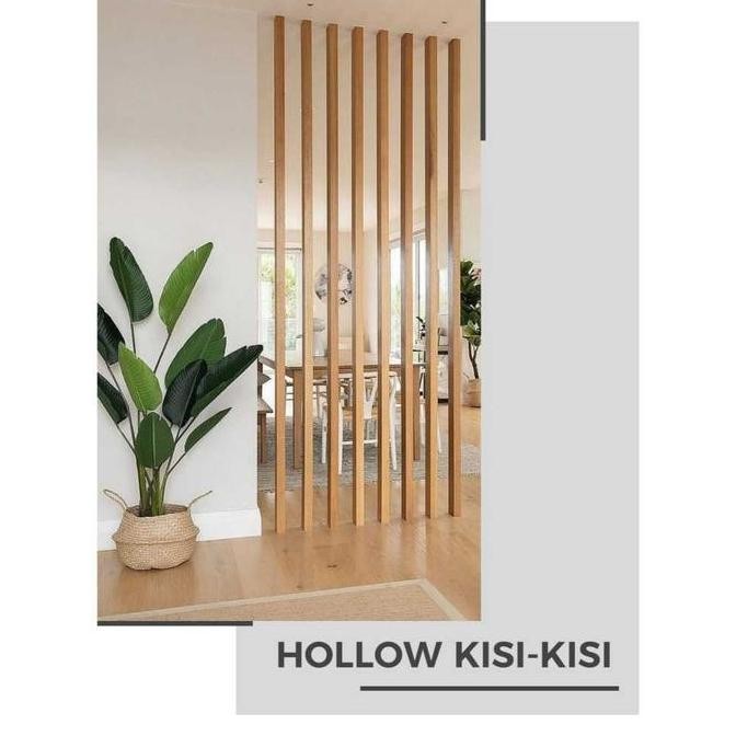 WPC Hollow Panel Kisi Partisi / Holo Pembatas Ruangan Minimalis / Holow WPC Outdoor
