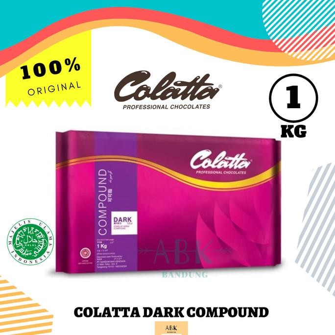 

COKLAT BATANG COLATTA DARK CHOCOLATE COMPOUND 1KG | COLLATA DARK liquid