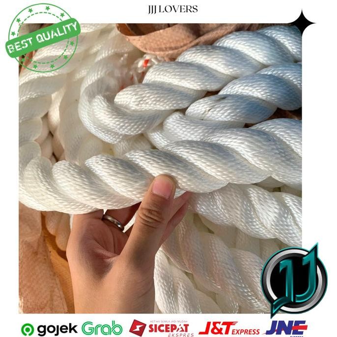 Tali Tambang Nylon/ Tali Nilon/ Tambang Putih/ Tambang Nylon 30 mm liquid