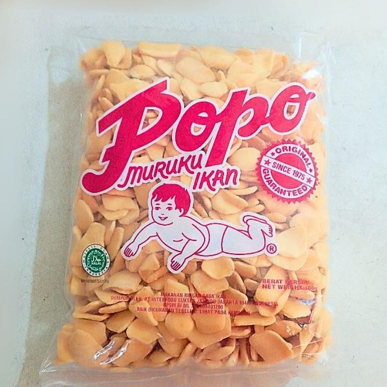 

HJ Popo Muruku Ikan / Makanan Ringan Rasa Ikan berat 400 gram