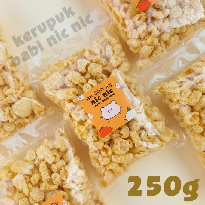 

Promo Kerupuk Kulit Babi Nic Nic 250 Gram Snack Cemilan Kerubi