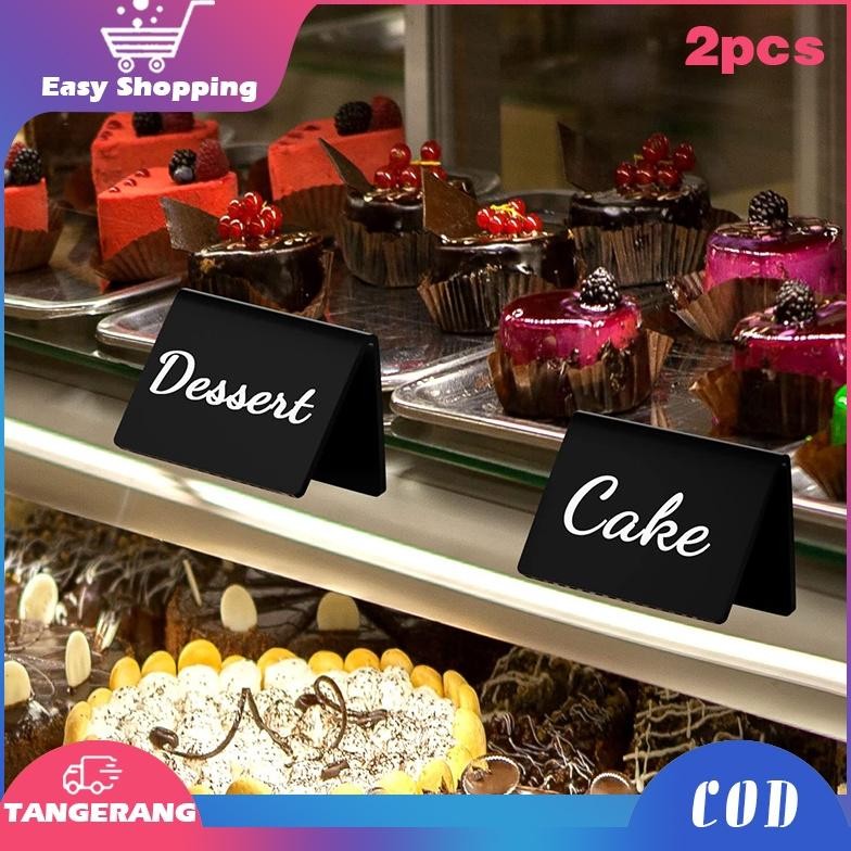 

2Pcs Acrylic Mini Chalkboard Tulis Kapur Mini Papan Tulis Kapur Kecil Chalkboard Mini