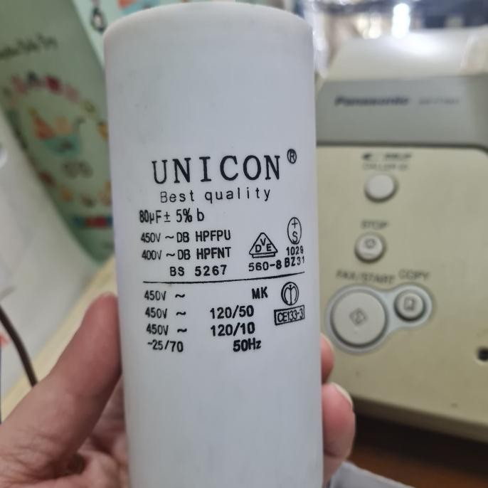 Kapasitor Pompa 80Mf 450 Vac / Kapasitor Running / Kapasitor 80Uf Ready