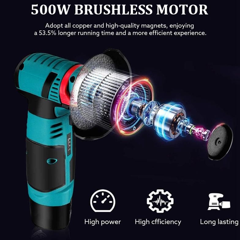 Angle Grinder Cordless Brushless Gerinda Baterai Murah Gerinda Cordless Mesin Potong Dengan Dua Pemo