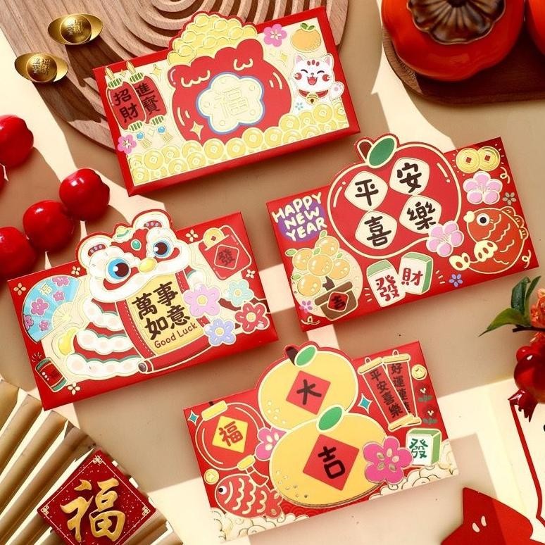 

Angpao 3D Isi 6 Cute Snake Rabbit Imlek 2025 Sincia Angpau Lucu Murah Tebal