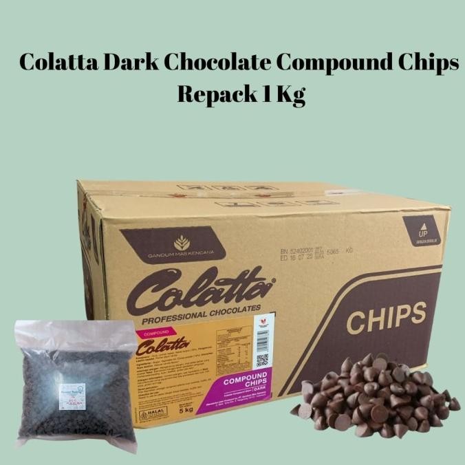 

COLATTA CHOCO CHIPS 1KG COKLAT CHIP COLLATA liquid
