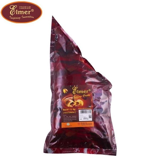 

ELMER FILLING PASTA TROPICAL DARK 1KG | Isian Rasa Cokelat Anti Bocor, Tetap Melt, Bake Stable | Isian Coklat, Selai Coklat, untuk Cake, Bolu Gulung, Crepes liquid