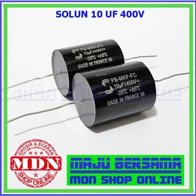 Promo Solun 106 - Kapasitor 10 Uf 400V - Kapasitor Tweeter COD