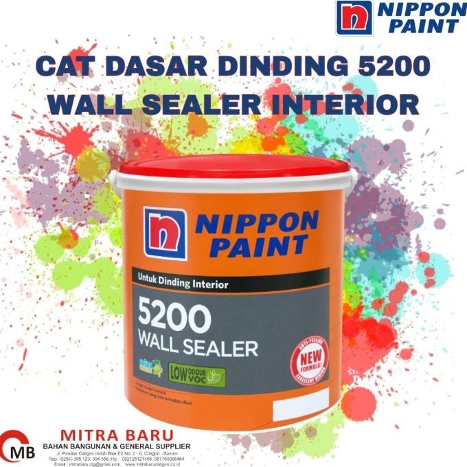 Cat Dasar Dinding Interior Nippon  5200 Wall Sealer / Cat Dasar Dinding Np 5200 Wall Sealer Varian K