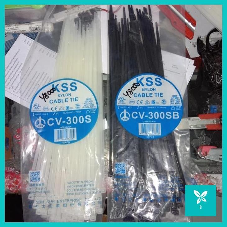 

| PC | KABEL TIES 30CM CV-300S CV-300SB CABLE TIE NYLON PER 1PCS