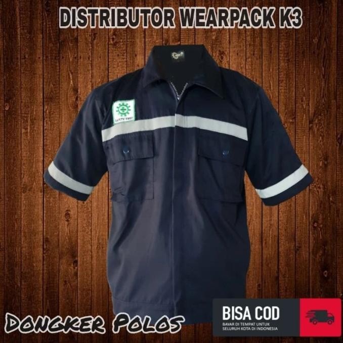 baju wearpack atasan wearpack safety lengan pendek
