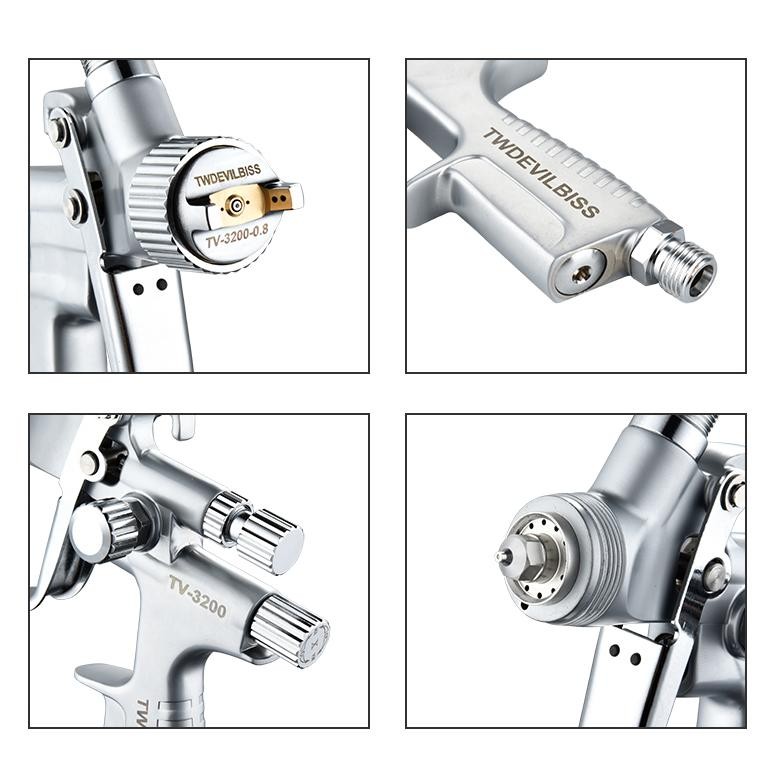 Spraygun hvlp TWDEVILBISS TV-3200 1.0mm tip 250ml cup