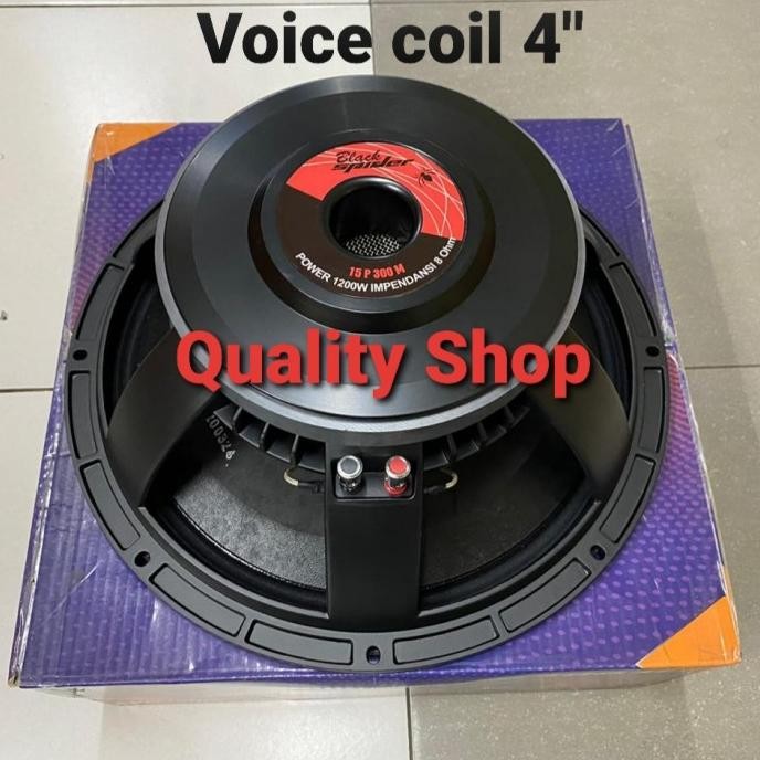 Speaker 15 inch blackspider spul 4 inch 1200 watt Original