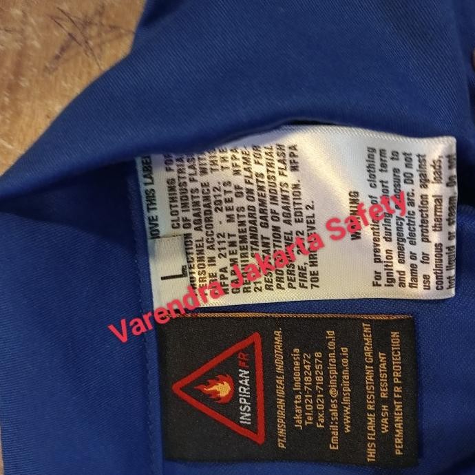 WEARPACK COVERALL DALETEC INSPIRAN ANTI API ORIGINAL MURAH