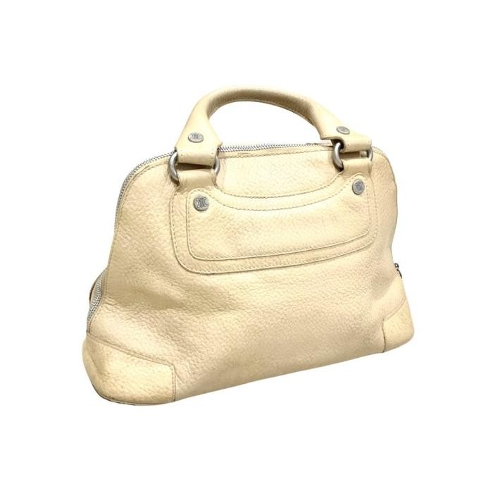 Tas Celine Handbag Wanita Original Paris Kulit Leather Cream Khaki
