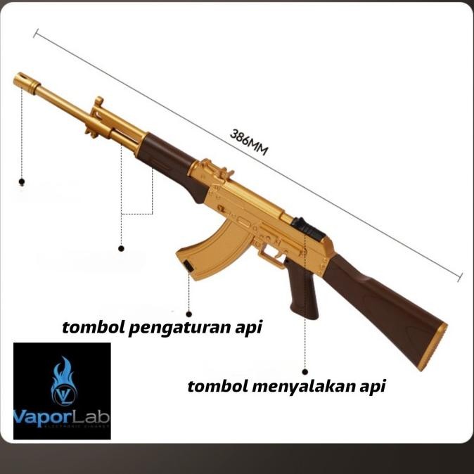 korek api pemantik kompor bbq refillable gas candle lighter model pistol senapan panjang unik
