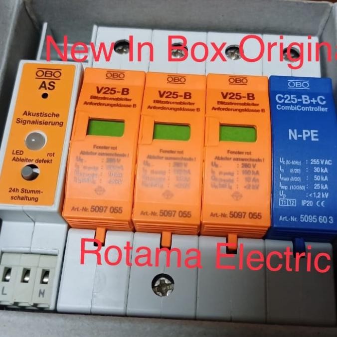 Terjangkau Combination Arrester Obo V25 B 3Pole+Npe As Arester Obo V25 B-3 Npe As