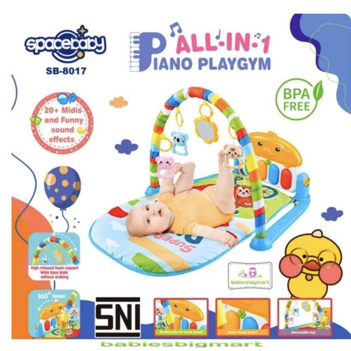Playmat Playgym Piano Spacebaby / Playgym Bayi