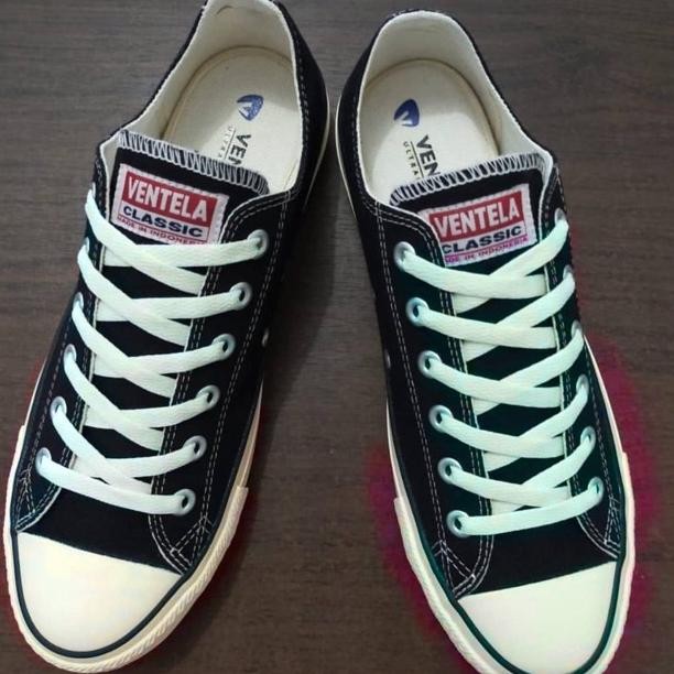 SEPATU VENTELA ETHNIC BLACK NATURAL LOW / VENTELA ETHNIC BLACK NATURAL LOW / VENTELA ETHNIC LC