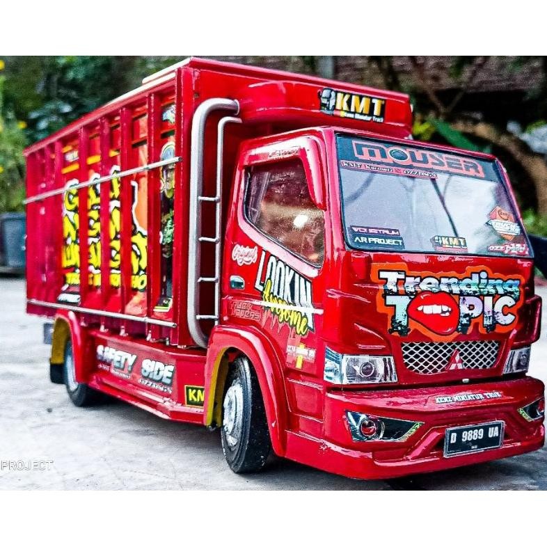 miniatur truk oleng new trending topik warna merah mainan anak-anak kekinian mainan mobil oleng asli