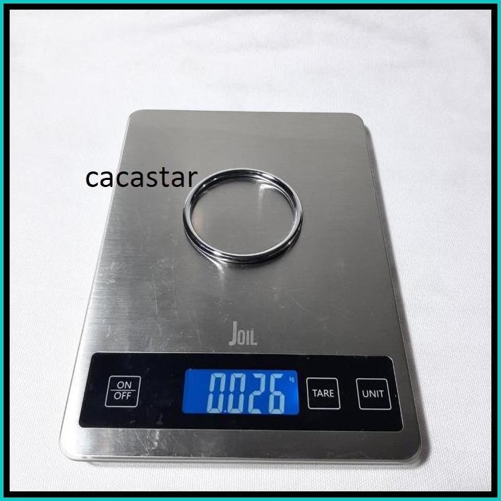 RING O BULAT BESI DIAMETER 7.0 CM PLATING RING GENDONGAN BAYI PLATING PREMIUM