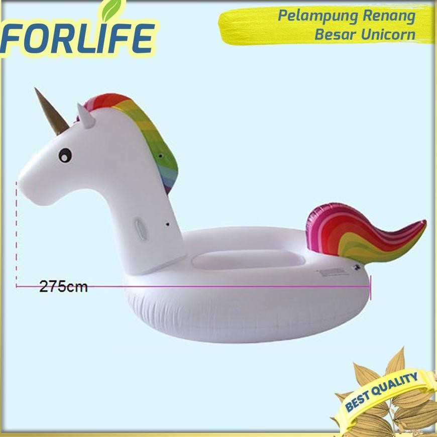 Ban renang aesthetic unicorn karakter besar/ Pelampung duduk dewasa